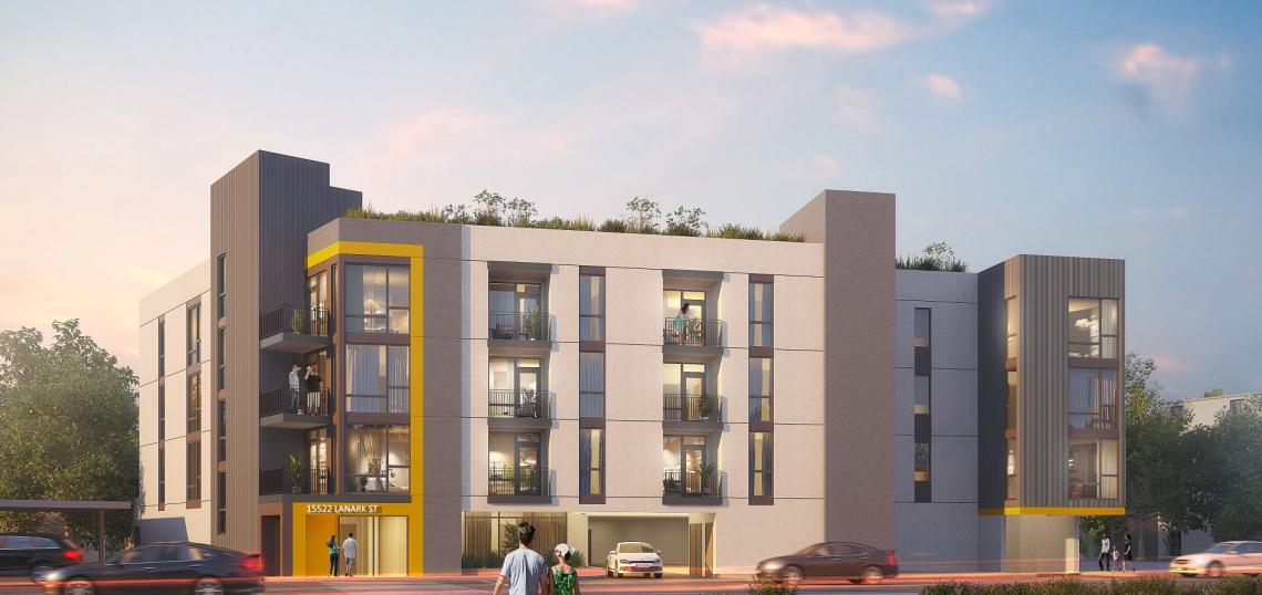 36 apartments to replace parking lot at 8135 N Langdon Avenue in North